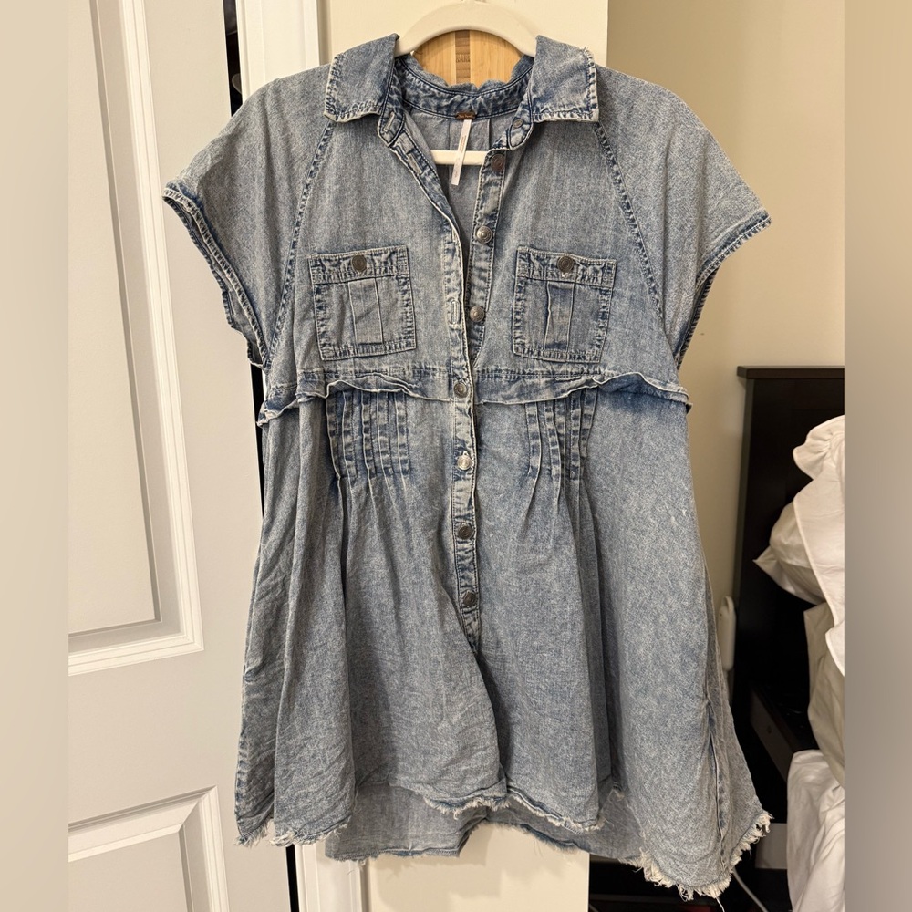 Free People Mini Jean Dress